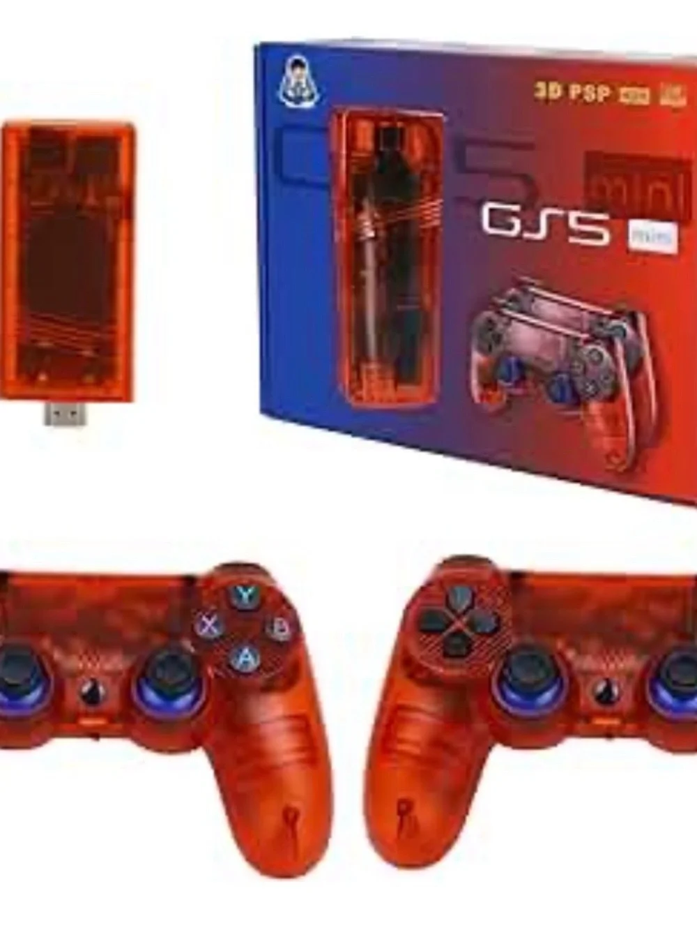 GS5 Mini Portable Gaming Console - Transparent Red